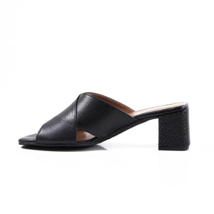 Froggie Heels Froggie 12738 Lea Waxy Black (7809670479961)