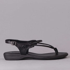 Froggie Sandals Size 3 Spaghetti Strap Sandal Black (7288612683865)