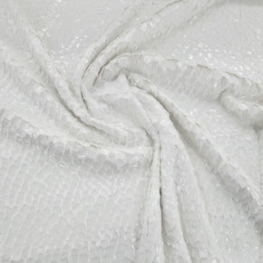 FUR Dress Fabrics Embossed Fur Fabric 150 cm Off White (7510764945497)