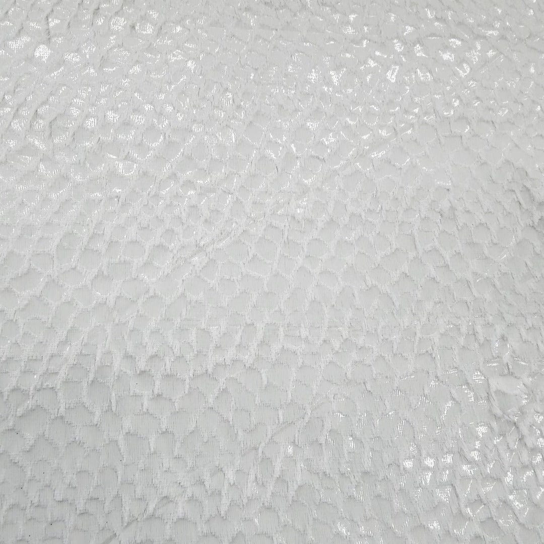 FUR Dress Fabrics Embossed Fur Fabric 150cm Off White (7510764945497)