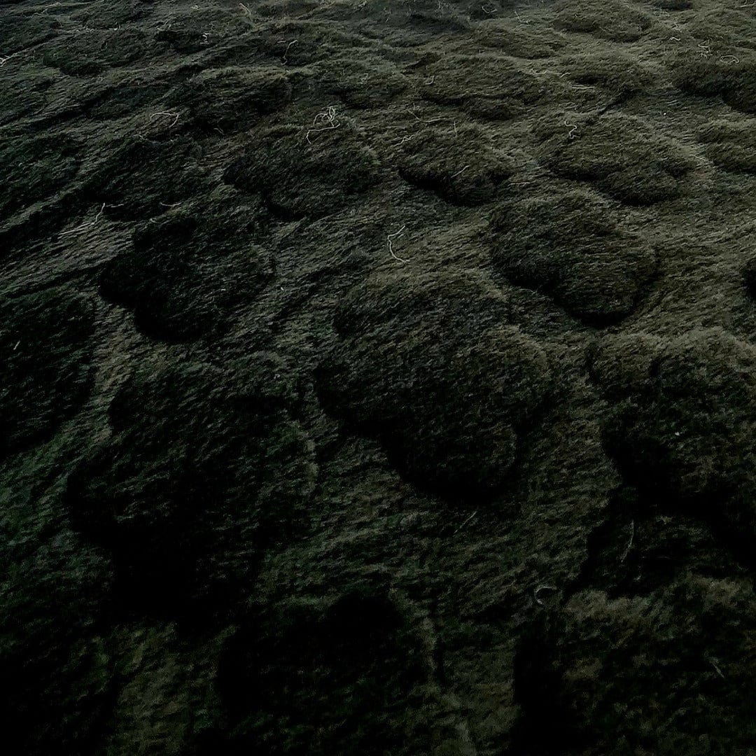 FUR Fur Throw Black Fur Fabric Clouds 150cm (7515670642777)