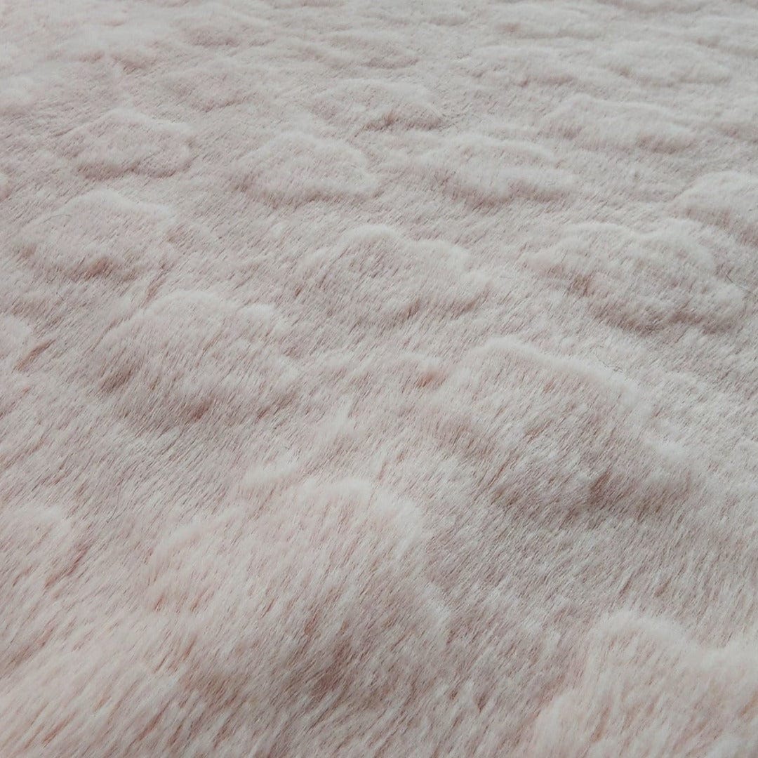 FUR Fur Throw Pink Fur Fabric Clouds 150cm (7515670642777)