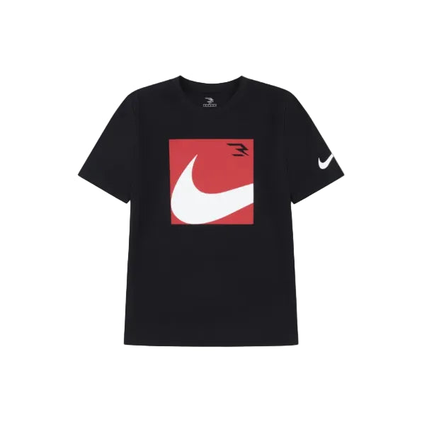 Nike 3BRAND by Russell Wilson Boxed Swoosh Tee-Black 0074933