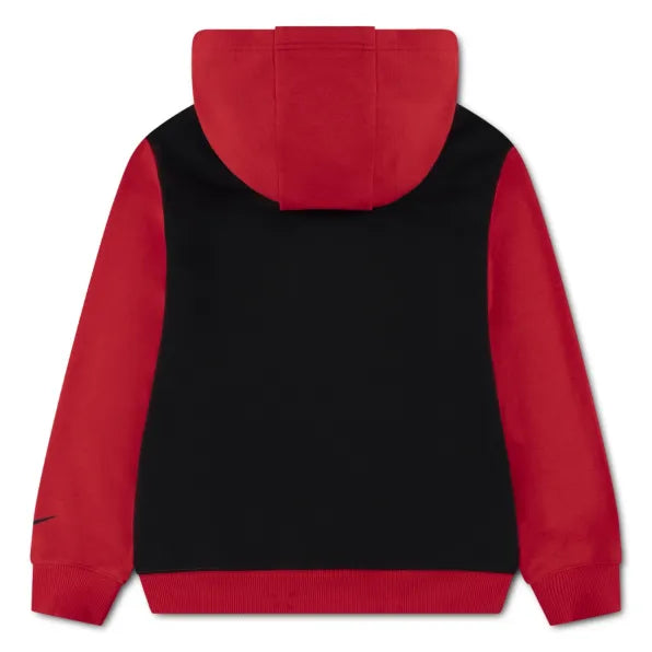 Nike Boys Vintage French Terry Hoodie-Black And Red 0074947.
