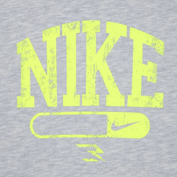 Nike Boys Vintage French Terry Hoodie-Grey And Black 0074948.