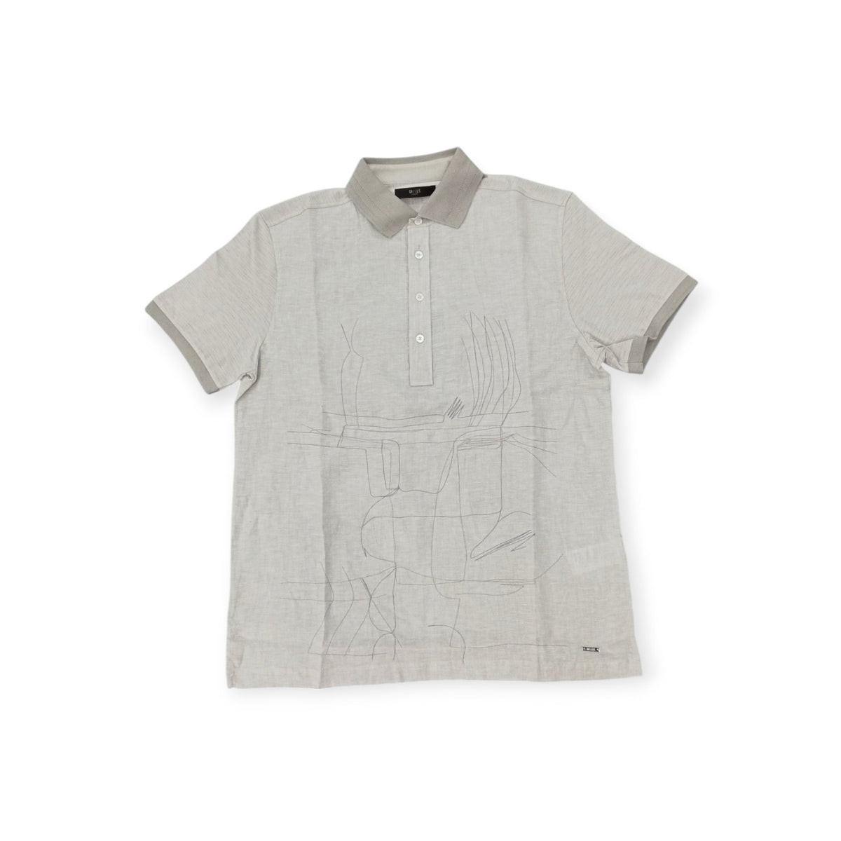 Gallus Golf T Shirt Gallus Luxury Linen Golfer Beige