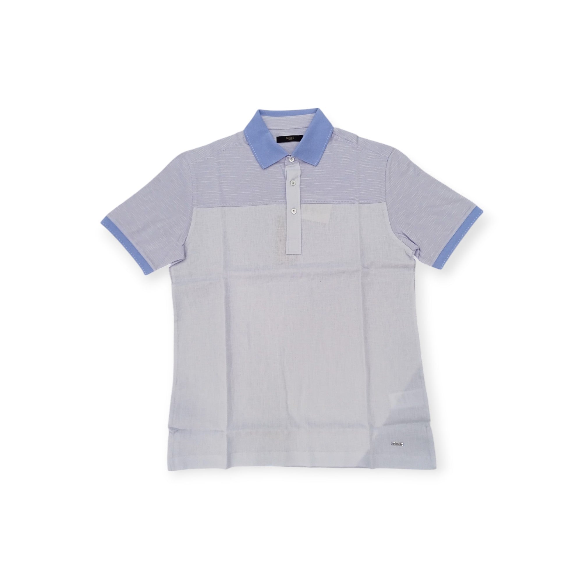 Gallus Golf T Shirt Gallus Luxury Linen Golfer Blue
