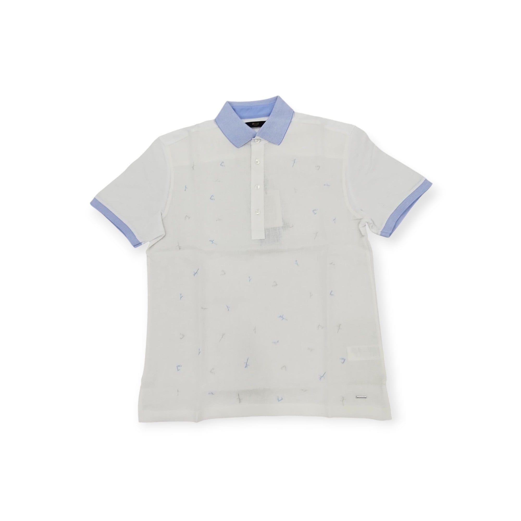 Gallus Golf T Shirt Gallus Luxury Linen Golfer White