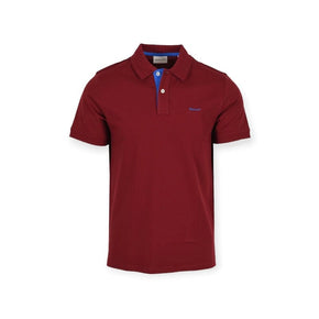 GANT Golf T Shirt Gant Contrast Collar Pique Short Sleeve Pique Plumped Red (7519499419737)