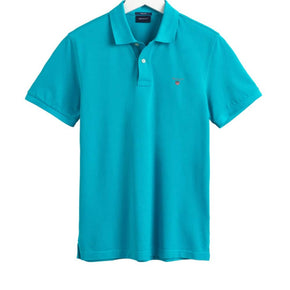 Gant Golf T Shirt Gant Pique Golfer Turquoise (7133408428121)
