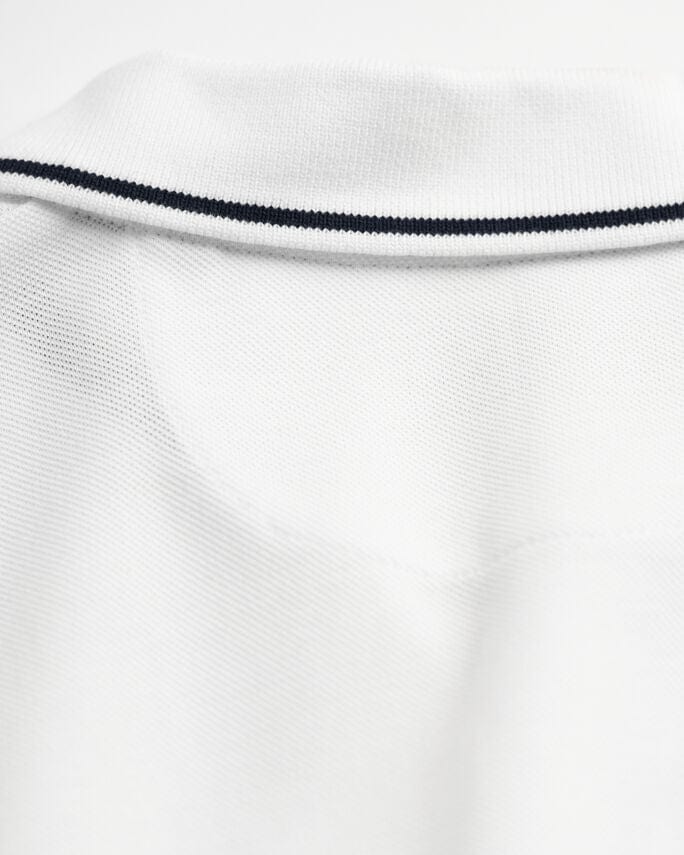 Gant Golf T Shirt Gant Regular Tipped Piqué Golfer White