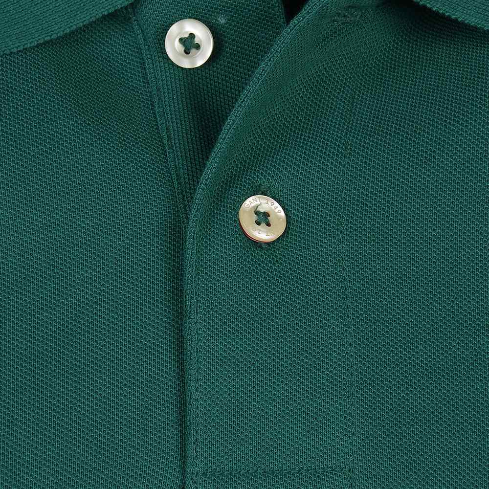 Gant Golf T Shirt Gant Tipping Pique Rugger Deep Green