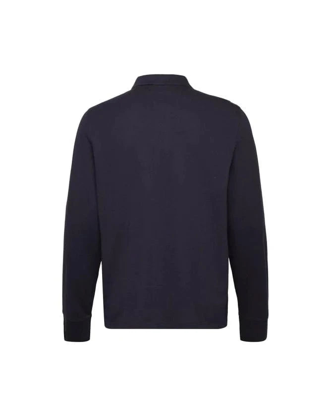 Gant Golf T Shirt Regular Fit Shield Long Sleeve Pique Rugger Navy