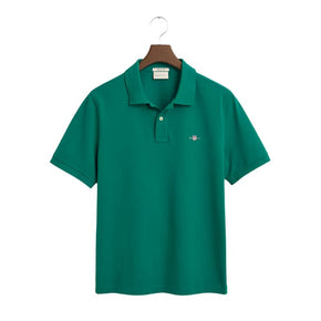 Gant Golf T Shirt Xs Gant Regular Fit Shield Piqué Golfer Deep Forest Green