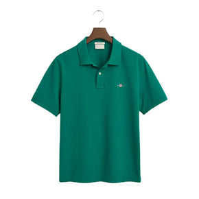 Gant Regular Fit Shield Piqué Golfer Deep Green (8021860122713)