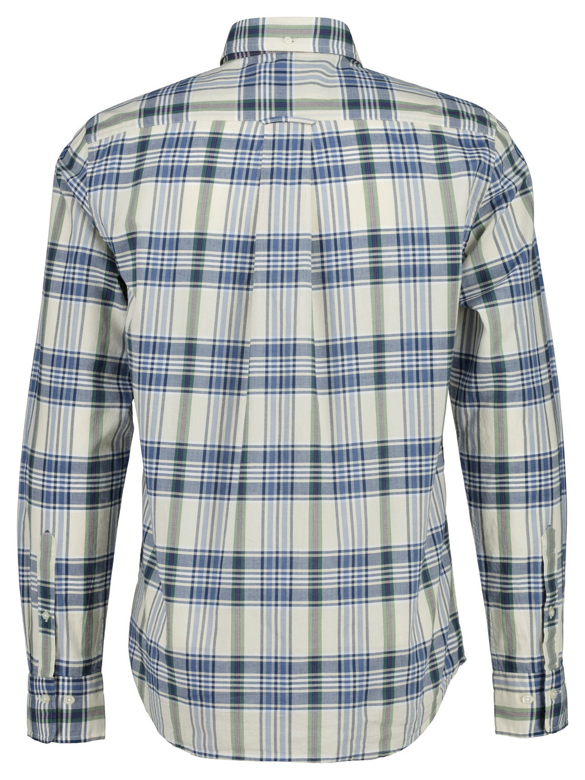 Gant Mens Long Sleeve Indian Madras Multi Check Shirt-Faded Denim 3260077