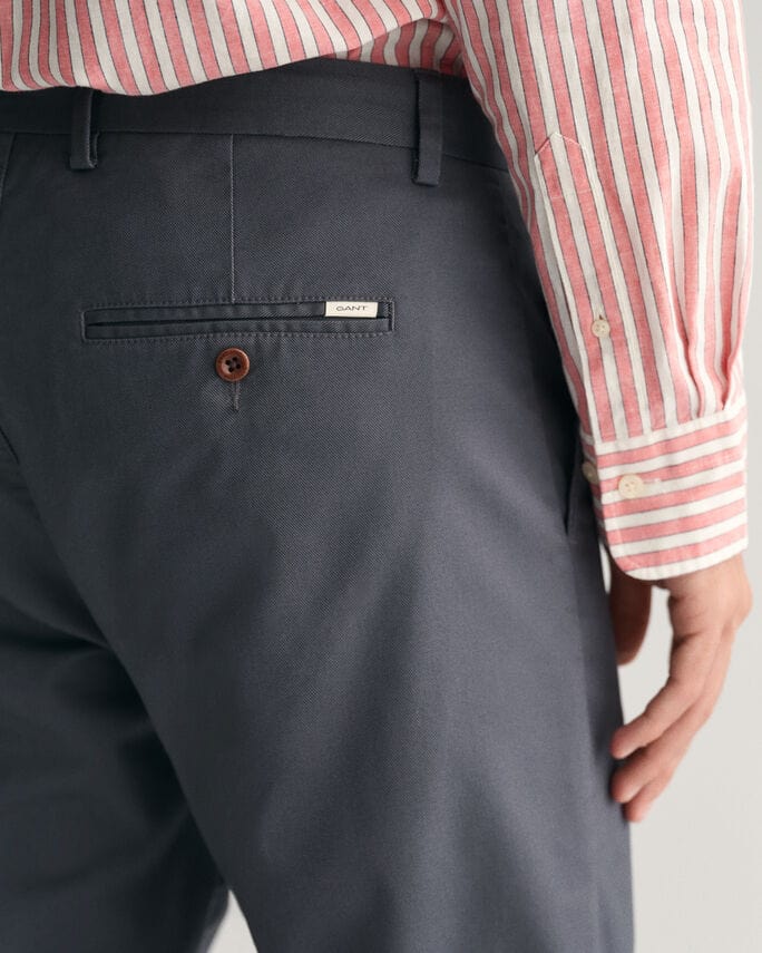 GANT Mens Chinos Gant Regular Fit Tech Prep Chinos Antracite (7710471946329)
