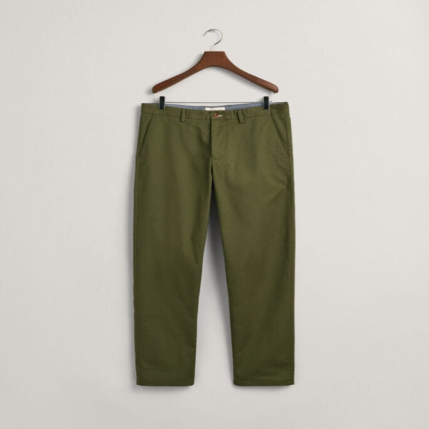 GANT Mens Chinos Size 32 Gant Regular Fit Tech Prep Chinos Juniper Green (7710469685337)