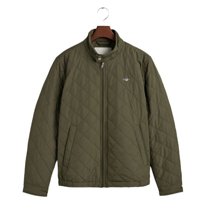 Gant Puffer Jacket S Gant Quilted Windcheater Green