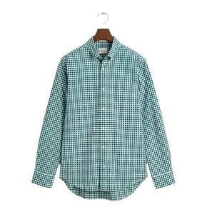 Gant Shirts S Gant Men's Regular Classic Poplin Gingham Shirt Deep Forest Green