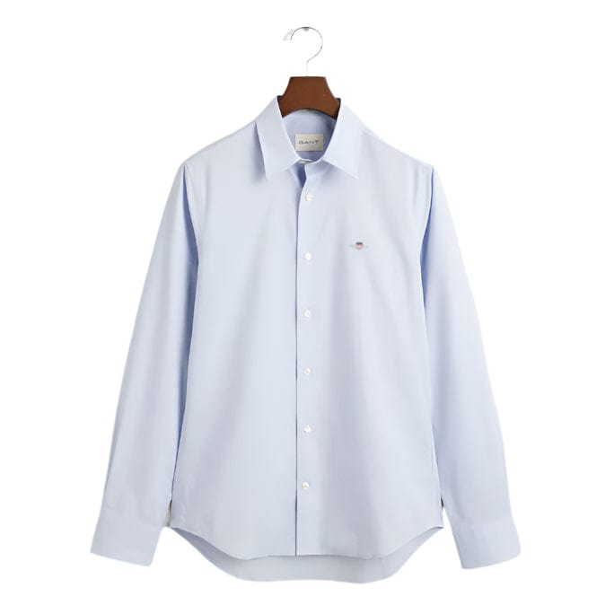 Gant Shirts S Gant Slim Fit Stretch Poplin Shirt Light Blue