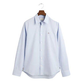 Gant Shirts S Gant Slim Fit Stretch Poplin Shirt Light Blue