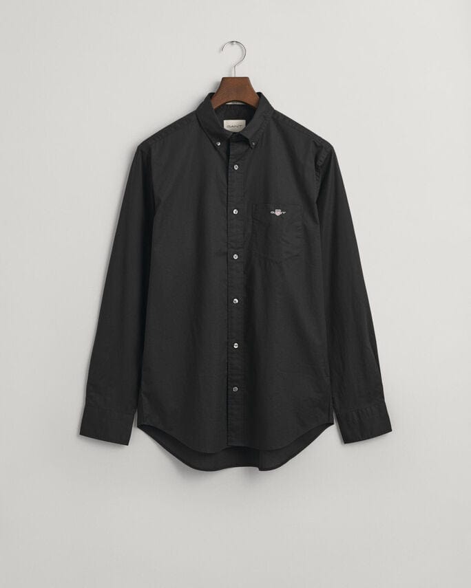 GANT Shirts Size Small Gant Regular Fit Poplin Shirt Black