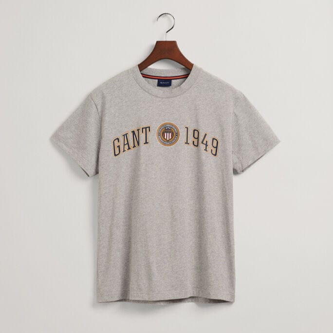 Gant T Shirt S Gant Crest Shield T Shirt Grey