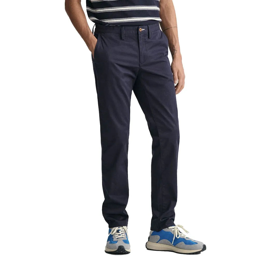 Gant Twill Slim Fit Chino Pants Marine 344552.