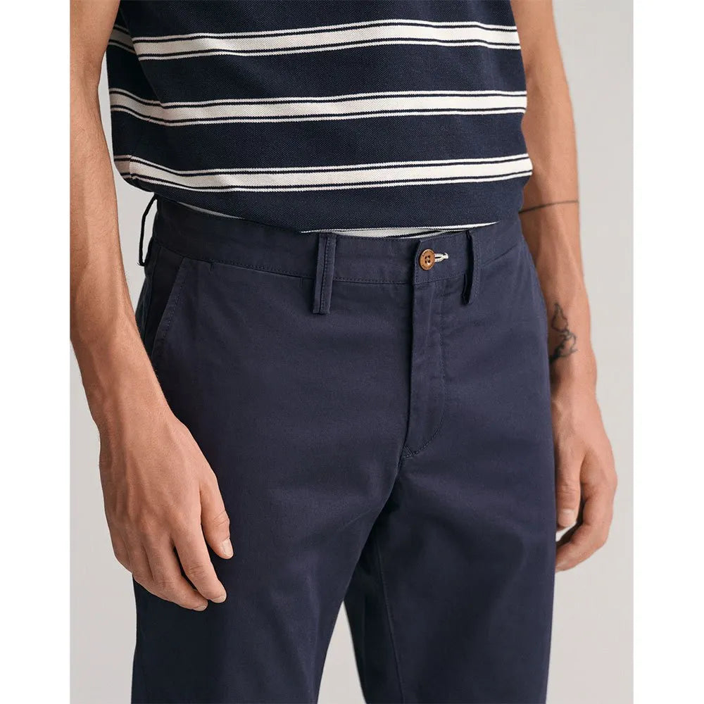 Gant Twill Slim Fit Chino Pants Marine 344552.