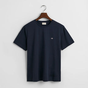 Gant Short Sleeve T Shirt Navy (8021299626073)