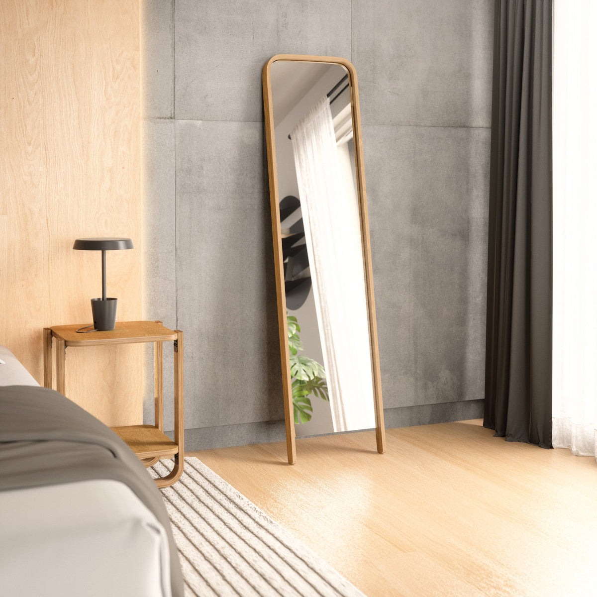 Umbra Bellwood Leaning Mirror 62 x 15.5 x 2 Natural UMB1023037390.