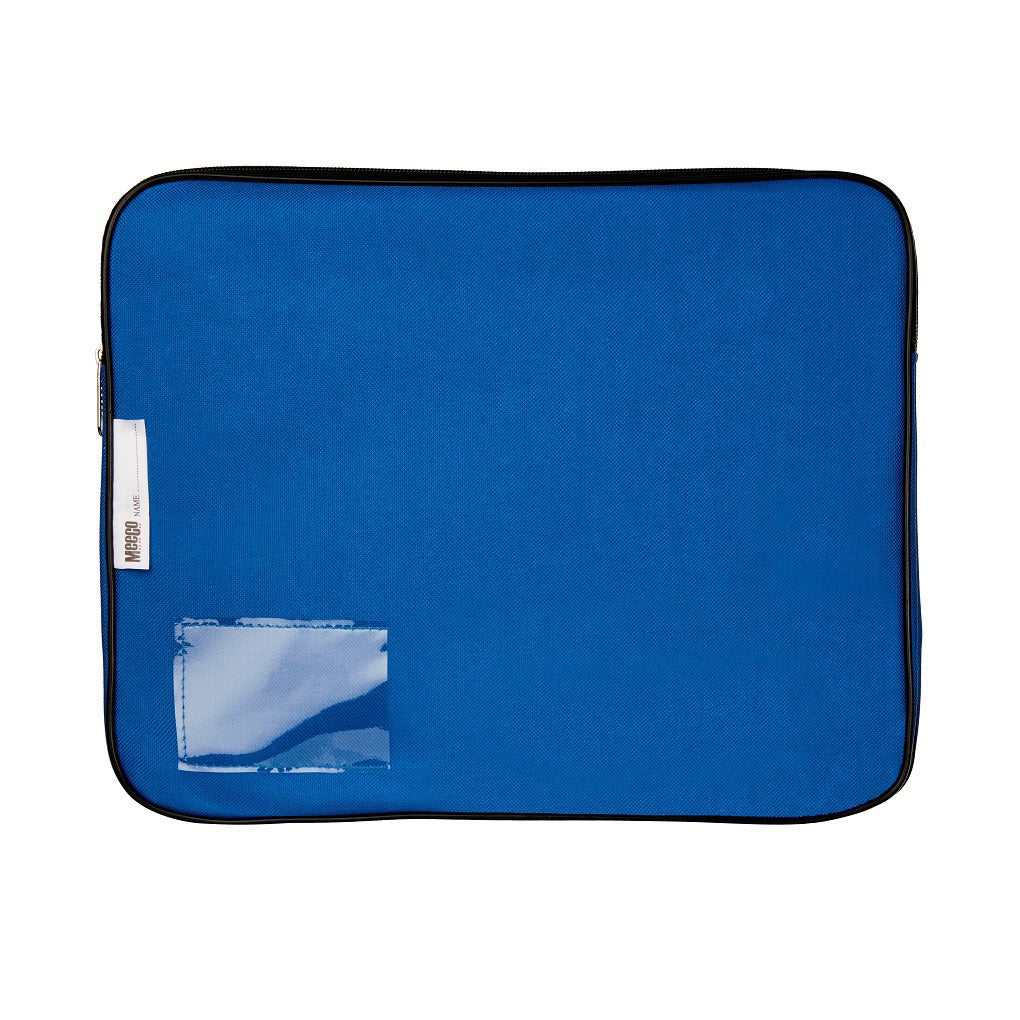 Meeco Gusset Book Bag Canvas Navy Blue