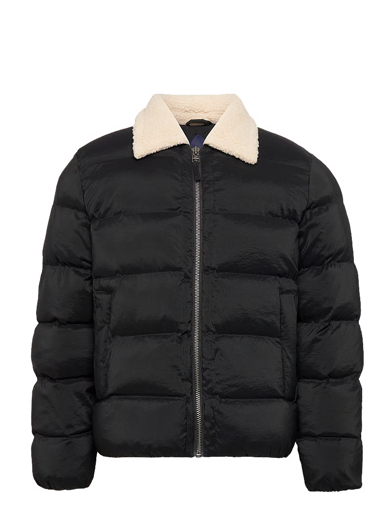 Gant Mens Flight Puffer Jacket Black 342196.