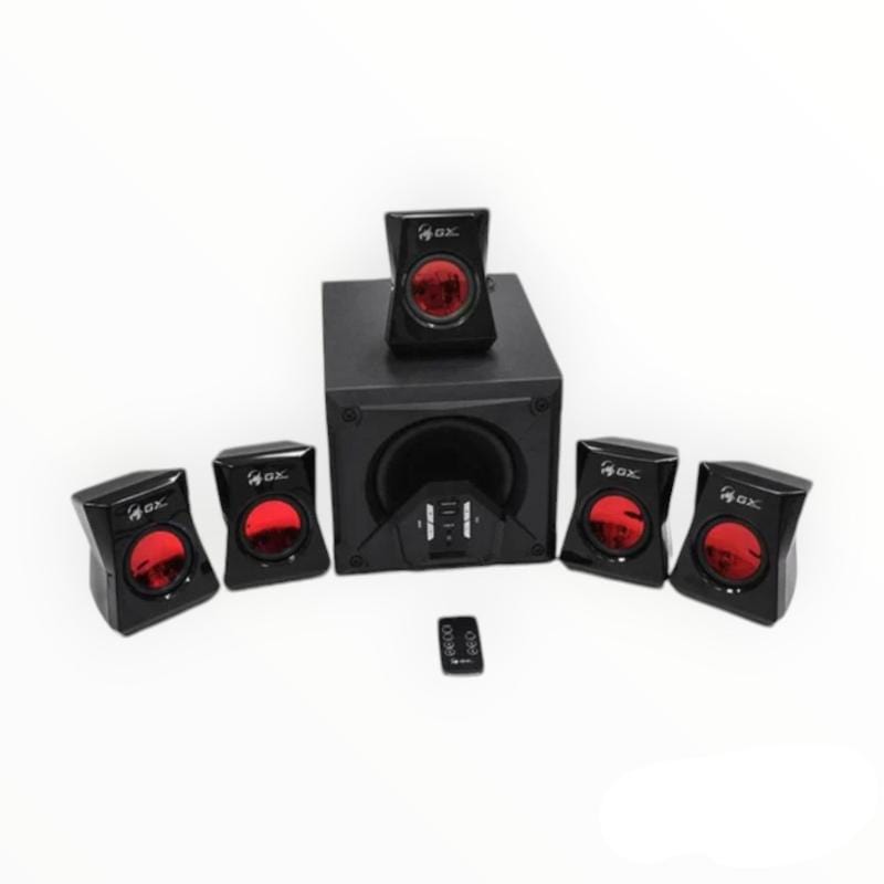 GENIUS GX GAMING 5.1 CHNL SURROUND SOUND GAMING SYSTEM Genius GX SW-G5.1 3500 PC Gaming 5.1 Channels 80 W Black and Red Speaker Set (7012241375321)