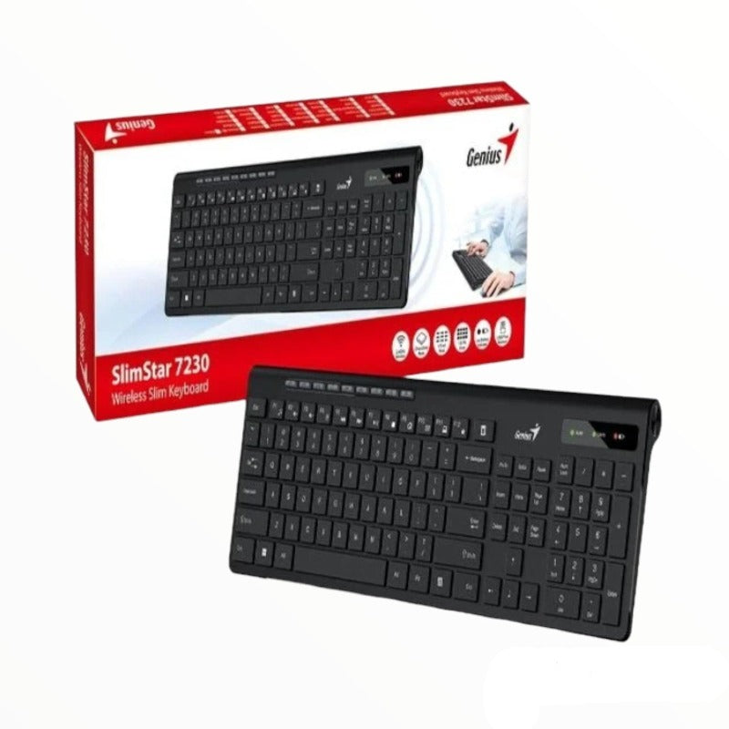 Genius WIRELESS SLIM KEYBOARD Genius SlimStar 7230 Wireless Slim Keyboard (7634335301721)