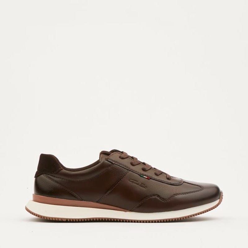 Gino Paoli Casual Shoes Gino Paoli Ezra Lace Up Sneaker Brown White