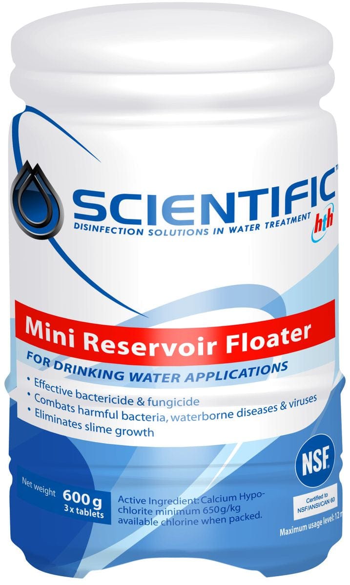 Global Water Solutions WATER DISPENSER HTH Scientific Mini Chlorine Floater 600g SCIMRF6