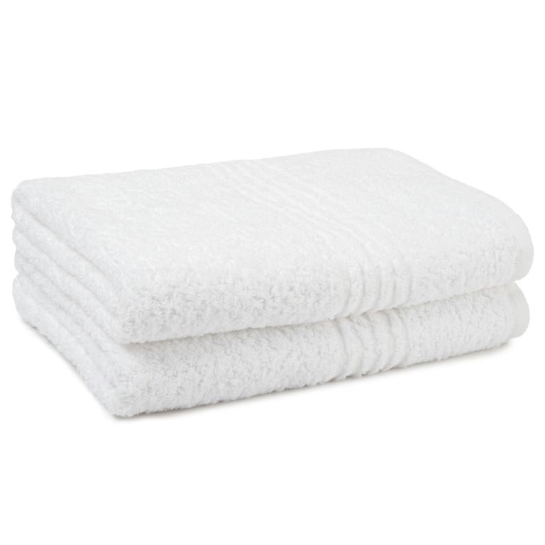 Glodina TOWEL Hand Towel  50 x 90cm Glodina Luxury Marathon Towel White Snag Proof 485gsm (7881067135065)