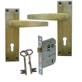 Gloo Tool Antique Brass Mortice Lockset Antique Brass Mortice Lockset AB-ML