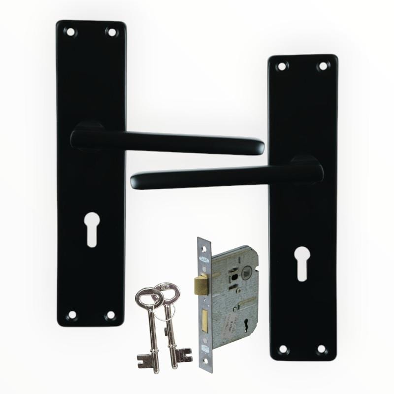 Gloo Tool Lockset Fancy Mortice Lockset 8 Matt Black