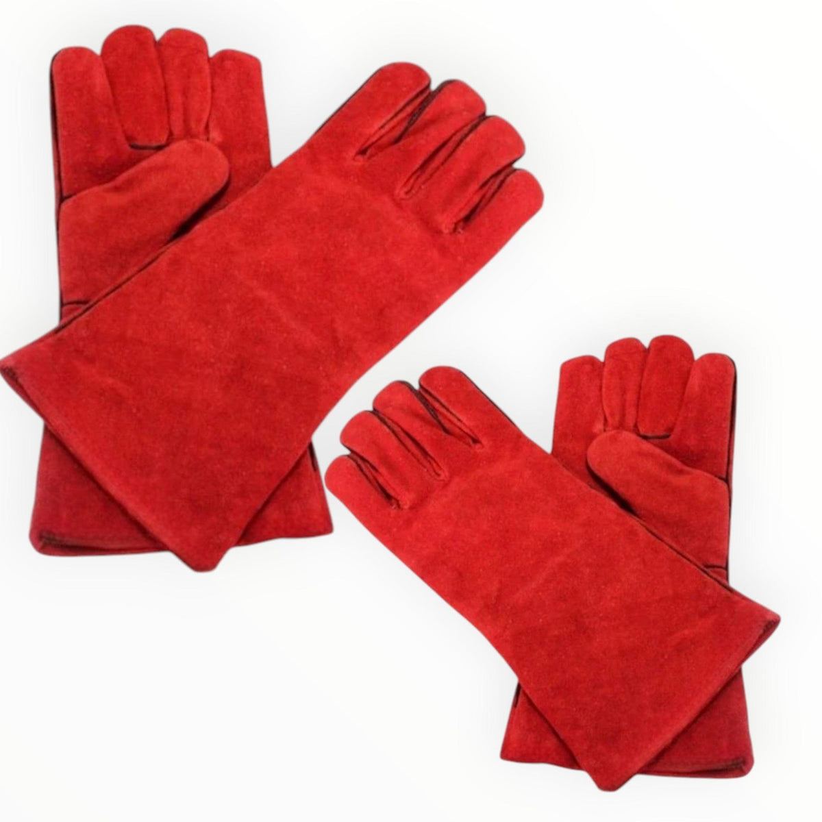 Gloo Tool Welding Gloves Welding Gloves Elbow Red 40 cm Pack Of 2 (7881219276889)