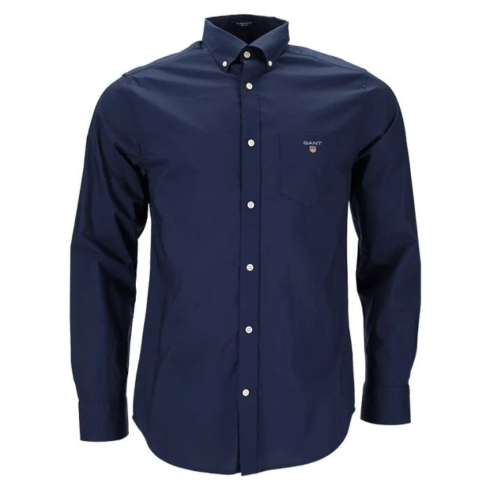 Gant Reg Poplin Mens Shirt Navy/Marine