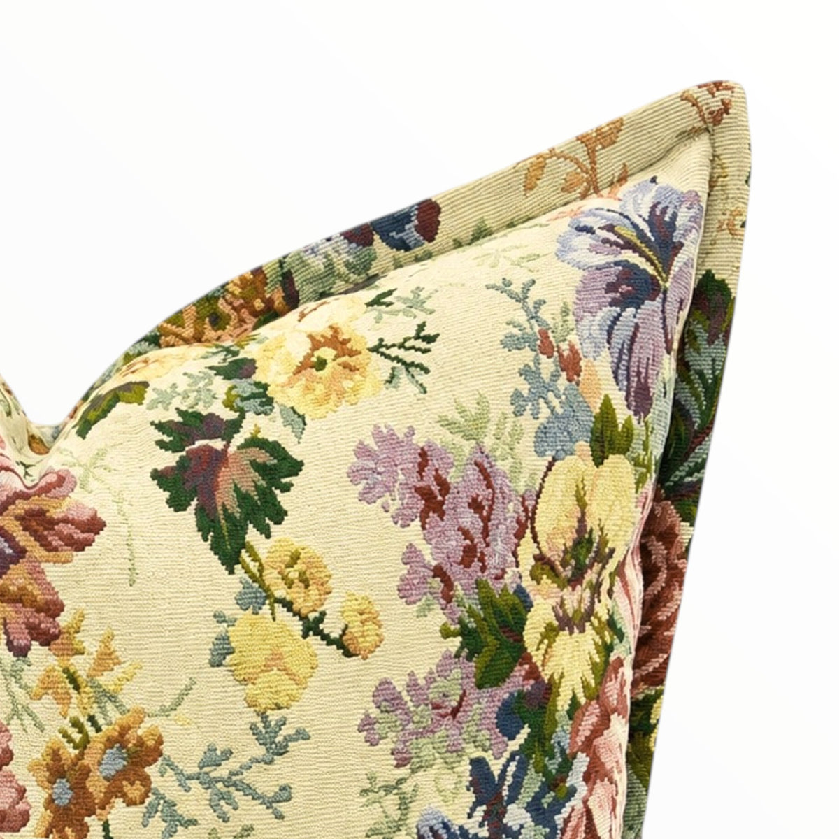 Assorted Scatter Cushion Tapestry Floral Cream 60x60 cm.