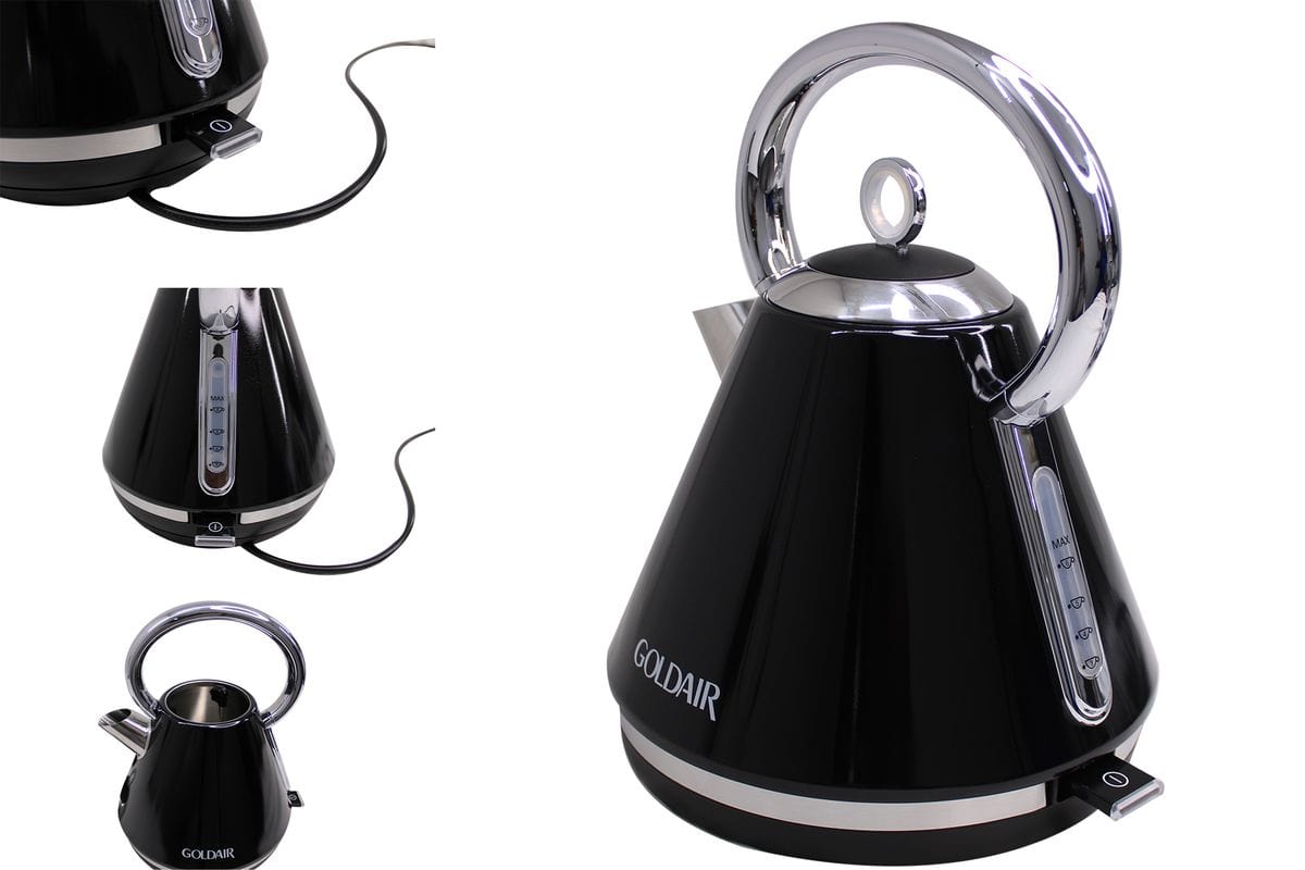 Goldair KETTLE Goldair Signature Series 1.7 Liter Pyramid Cordless Kettle GBPK-3050 (7498317004889)