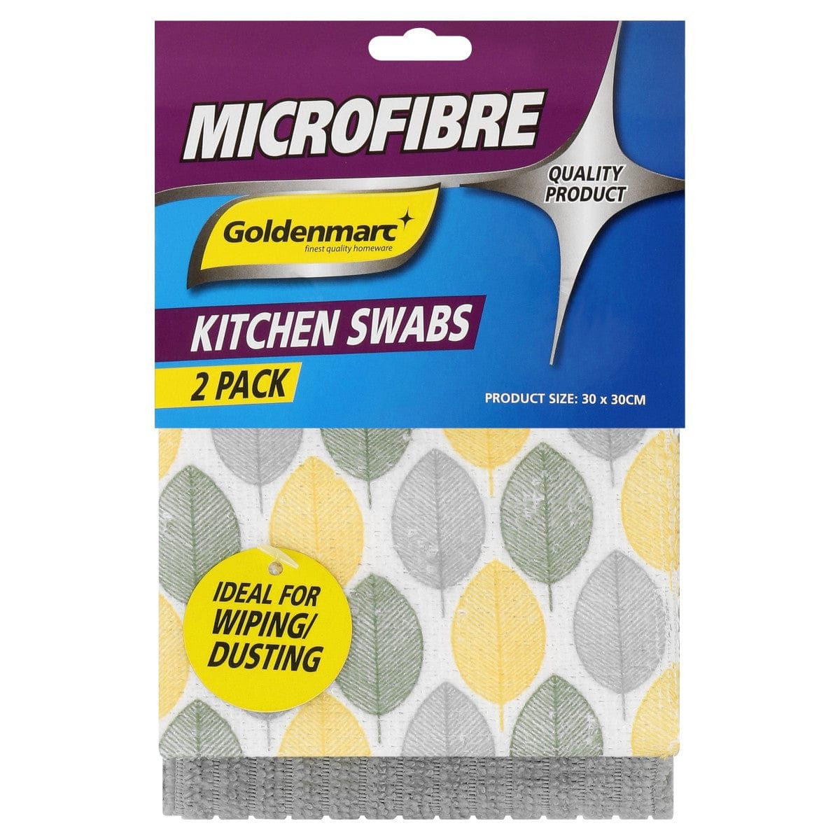 Goldenmarc Dish Coloth Goldenmarc Microfibre Swab 2 Pack