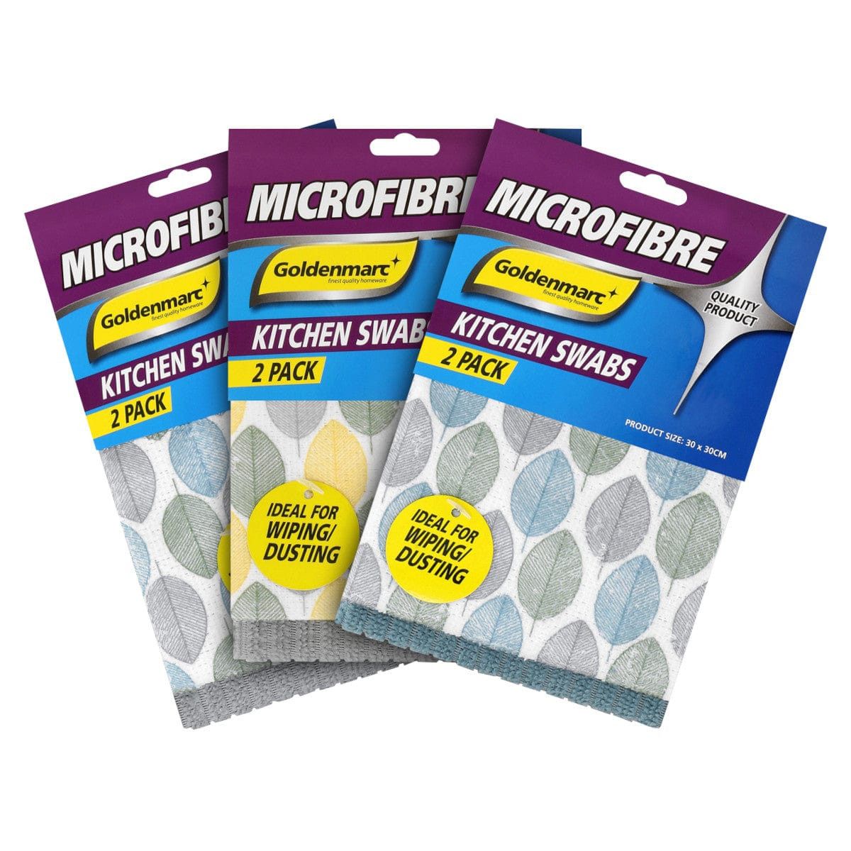 Goldenmarc Dish Coloth Goldenmarc Microfibre Swab 2 Pack