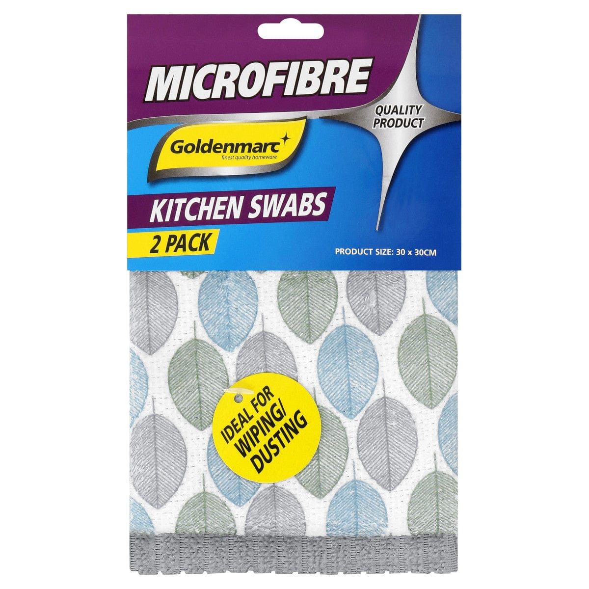 Goldenmarc Dish Coloth Goldenmarc Microfibre Swab 2 Pack