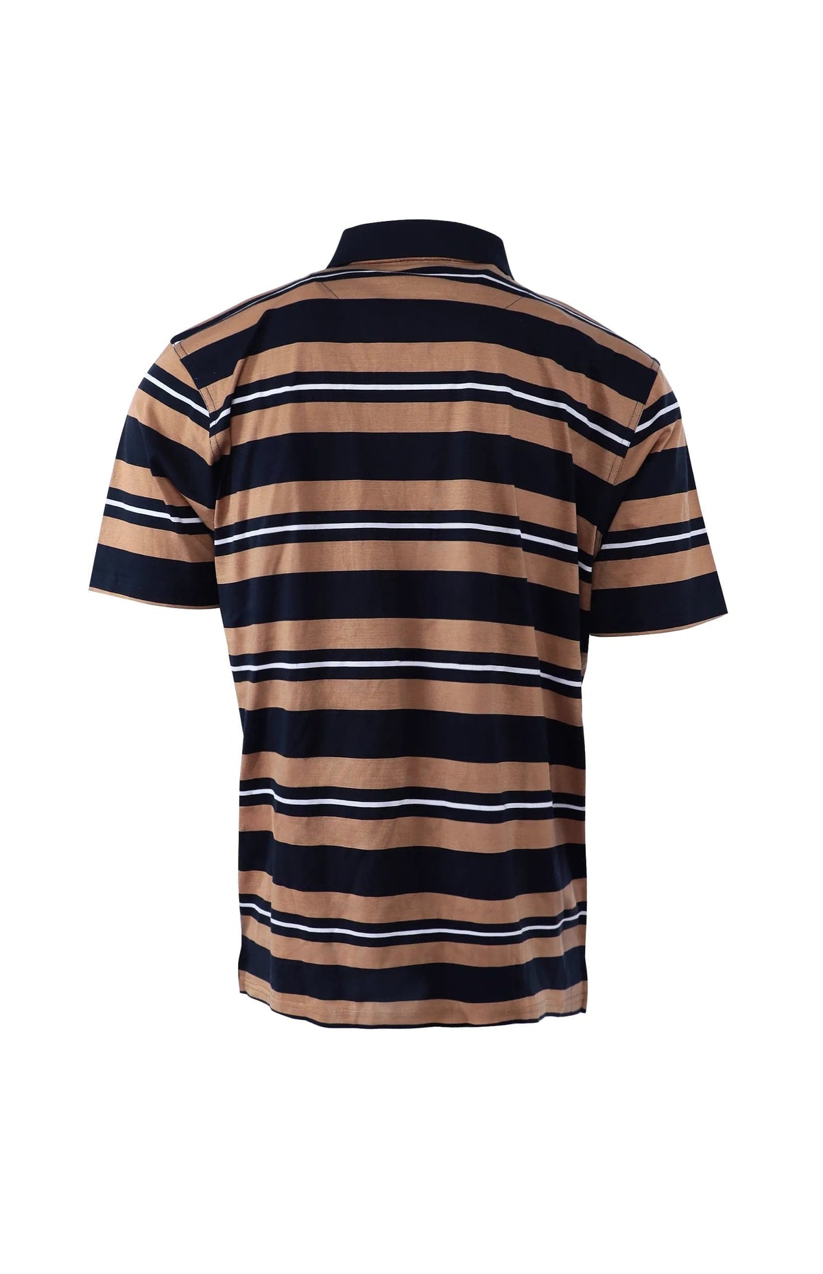Golf T shirt Golf T Shirt Pringle Ledger Striped Mercerised  Golfer Navy