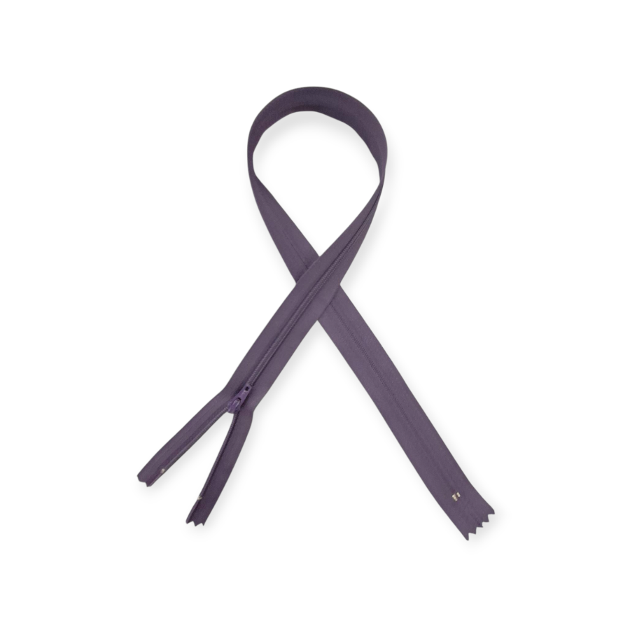 YKK Nylon Zip 60cm Grape